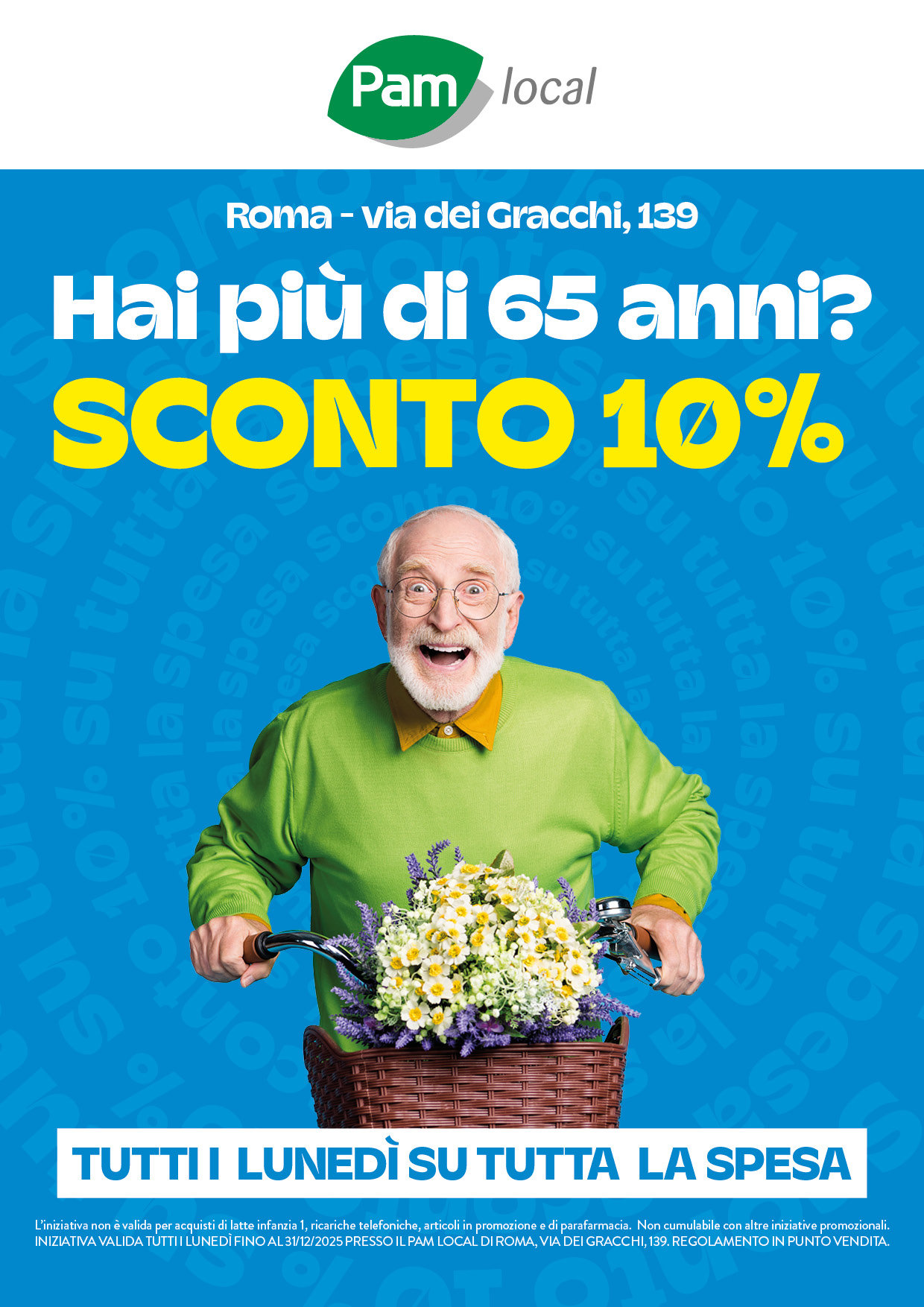 sconto 10 over 65 il lunedì