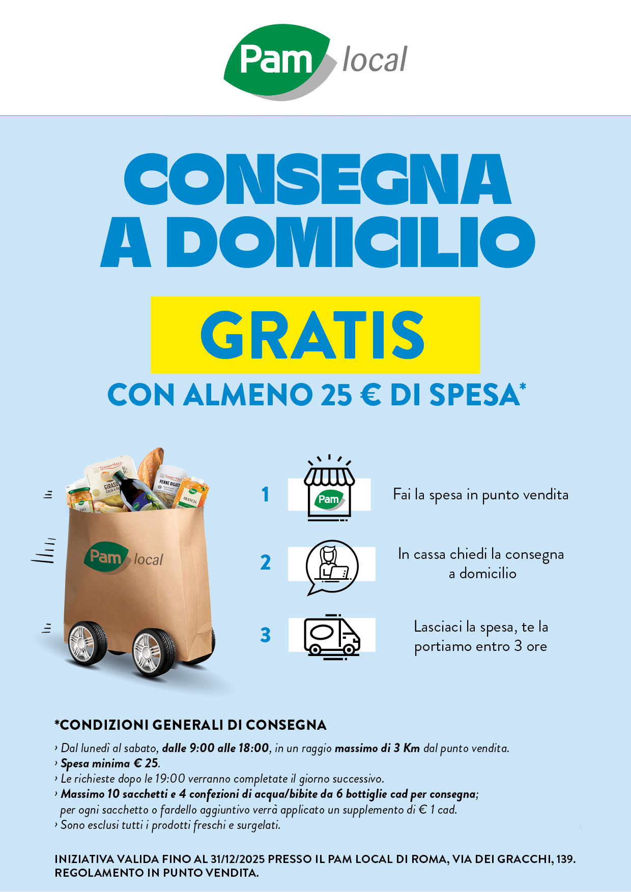 Consegna a domicilio gratis